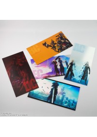 Ensemble De 5 Cartes Postales Métalliques Final Fantasy VII Series Par Square Enix